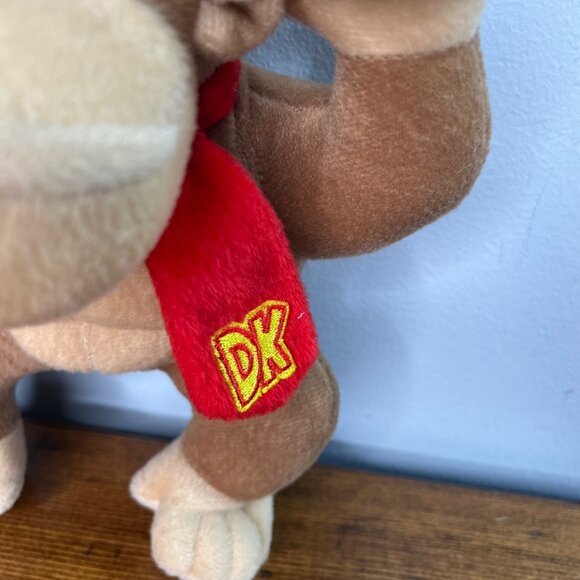 Donkey Kong Plush Toy Super Mario Good Stuff 2022 10" Brown Beige Polyester Nint - Picture 4 of 9